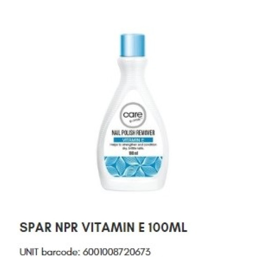 SPAR NAIL POL REMOV VIT E 100ML(FL)(RF)